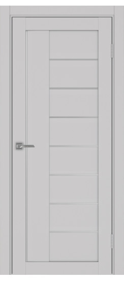 Межкомнатная дверь Турин_524AПП.11 молдинг алюм.хром.60  Пепельный