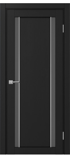 Межкомнатная дверь Турин_522АПС.212 молдинг алюм.хром.60  Антрацит