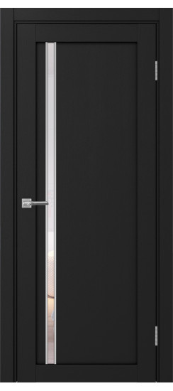 Межкомнатная дверь Турин_527АПС.121 молдинг алюм.хром.35  Антрацит
