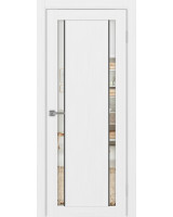 Турин_522AПП.212 молдинг алюм.чёрн. ЭКО-шпон Белый лёд