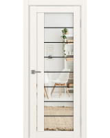 Турин_524АСС.22 молдинг алюм.чёрн. ЭКО-шпон Бежевый