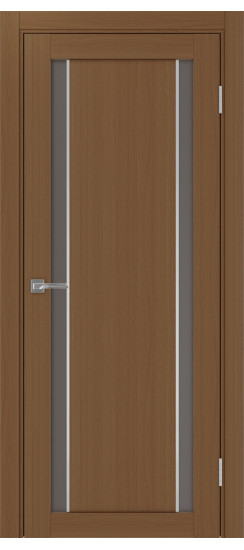 Межкомнатная дверь Турин_522АПС.212 молдинг алюм.хром.60  Орех NL