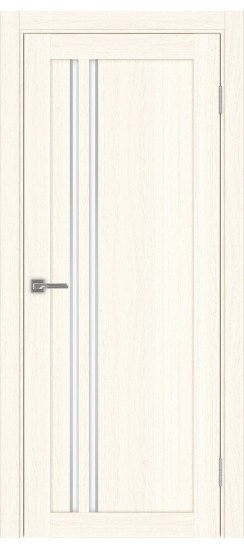 Межкомнатная дверь Турин_525АПС.121 молдинг алюм.хром.60  Ясень светлый