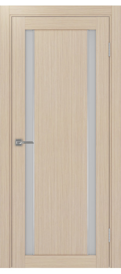 Межкомнатная дверь Турин_522АПС.212 молдинг алюм.хром.60  Дуб беленый FL