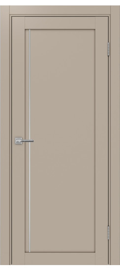 Межкомнатная дверь Турин_565АПП.11 молдинг алюм.хром.35  Мокко