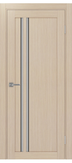 Межкомнатная дверь Турин_525АПС.121 молдинг алюм.чёрн.60  Дуб беленый FL