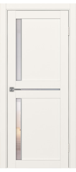 Межкомнатная дверь Турин_523АПС.221 молдинг алюм.хром.60  Бежевый