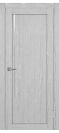 Межкомнатная дверь Турин_565АПП.11 молдинг алюм.хром.35  Дуб серый FL