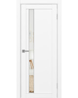 Турин_528AПП.121 молдинг алюм.хром ЭКО-шпон Белый снежный