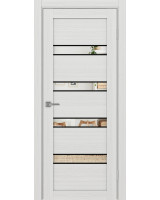 Турин_505AПC.12 молдинг алюм.чёрн. ЭКО-шпон Ясень серебристый