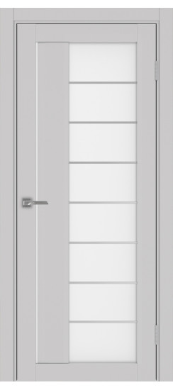 Межкомнатная дверь Турин_524АСС.22 молдинг алюм.хром.60  Пепельный