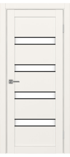 Межкомнатная дверь Турин_505AПC.12 молдинг алюм.чёрн.30  Бежевый