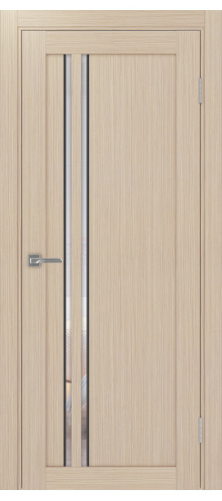 Межкомнатная дверь Турин_525АПС.121 молдинг алюм.чёрн.60  Дуб беленый FL