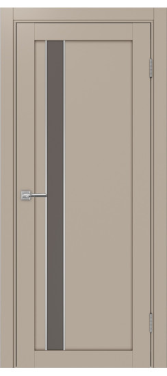 Межкомнатная дверь Турин_528AПС.121 молдинг алюм.хром.60  Мокко