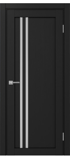 Межкомнатная дверь Турин_525АПС.121 молдинг алюм.хром.60  Антрацит