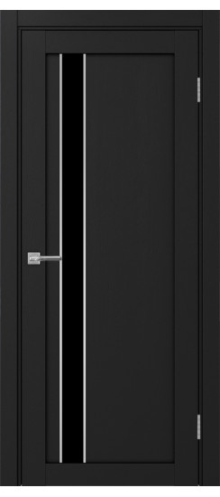 Межкомнатная дверь Турин_528AПП.121 молдинг алюм.хром.60  Антрацит