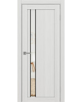 Турин_528AПП.121 молдинг алюм.чёрн. ЭКО-шпон Ясень серебристый