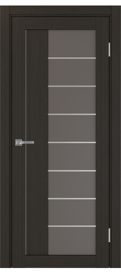 Межкомнатная дверь Турин_524АСС.22 молдинг алюм.хром.60  Венге FL