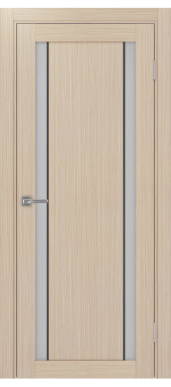 Межкомнатная дверь Турин_522АПС.212 молдинг алюм.чёрн.60  Дуб беленый FL