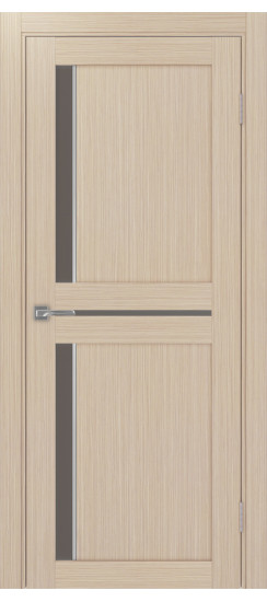 Межкомнатная дверь Турин_523АПС.221 молдинг алюм.хром.60  Дуб беленый FL