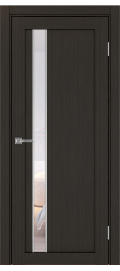 Межкомнатная дверь Турин_528AПС.121 молдинг алюм.хром.60  Венге FL