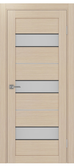 Межкомнатная дверь Турин_526АПС.122 молдинг алюм.чёрн.40  Дуб беленый FL