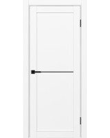 Турин_502АПП.11 молдинг алюм.чёрн. ЭКО-шпон Белый снежный