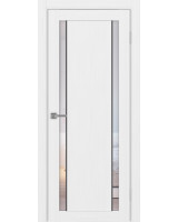 Турин_522АПС.212 молдинг алюм.чёрн. ЭКО-шпон Белый лёд