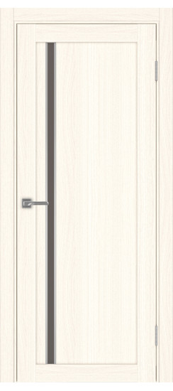 Межкомнатная дверь Турин_527АПС.121 молдинг алюм.хром.35  Ясень светлый