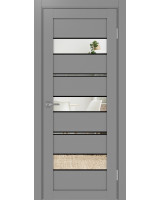 Турин_526АППmax.122 молдинг алюм.чёрн. ЭКО-шпон Серый