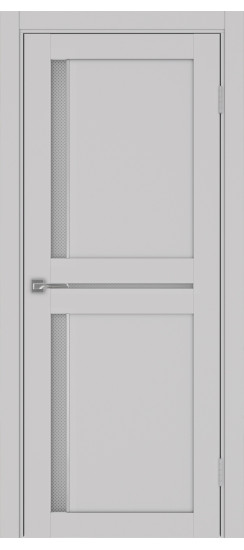 Межкомнатная дверь Турин_523АПС.221 молдинг алюм.хром.60  Пепельный