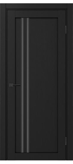 Межкомнатная дверь Турин_525АПС.121 молдинг алюм.чёрн.60  Антрацит