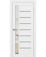 Турин_554АПП.21 молдинг алюм.чёрн. ЭКО-шпон Белый лёд