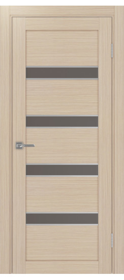 Межкомнатная дверь Турин_505AПC.12 молдинг алюм.хром.30  Дуб беленый FL