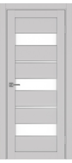 Межкомнатная дверь Турин_526АППmax.122 молдинг алюм.хром.40  Пепельный