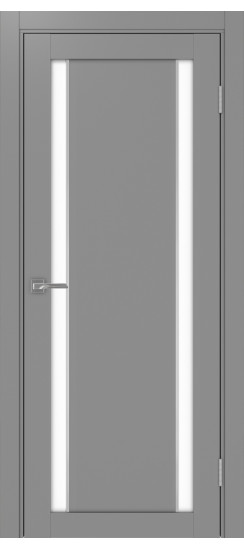 Межкомнатная дверь Турин_522AПП.212 молдинг алюм.хром.60  Серый
