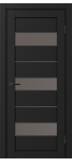 Межкомнатная дверь Турин_526АПС.122 молдинг алюм.чёрн.40  Антрацит