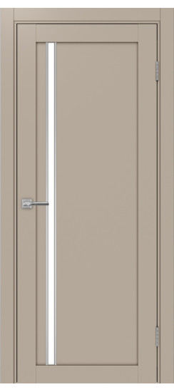 Межкомнатная дверь Турин_527АПС.121 молдинг алюм.хром.35  Мокко