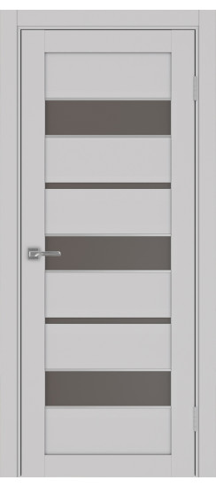 Межкомнатная дверь Турин_526АПС.122 молдинг алюм.хром.40  Пепельный