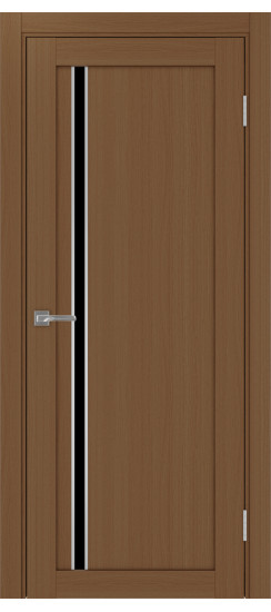 Межкомнатная дверь Турин_527АПС.121 молдинг алюм.хром.35  Орех NL