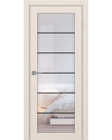 Турин_501АСС.2 молдинг алюм.чёрн. ЭКО-шпон Ясень перламутровый