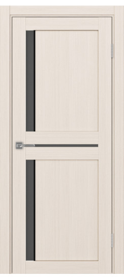 Межкомнатная дверь Турин_523АПС.221 молдинг алюм.чёрн.60  Ясень перламутровый
