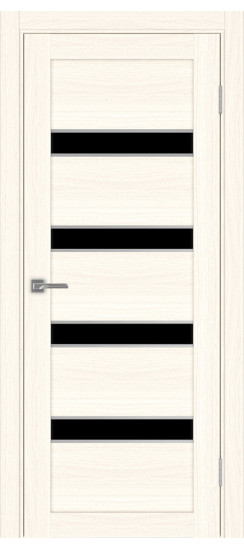 Межкомнатная дверь Турин_505AПC.12 молдинг алюм.хром.30  Ясень светлый