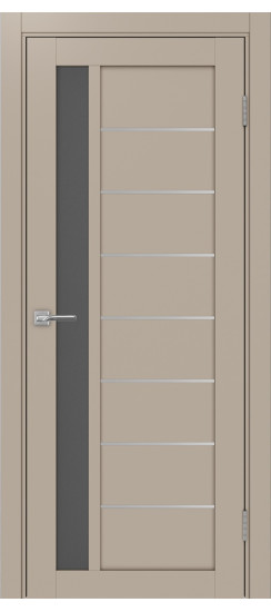 Межкомнатная дверь Турин_554АПП.21 молдинг алюм.хром.60  Мокко