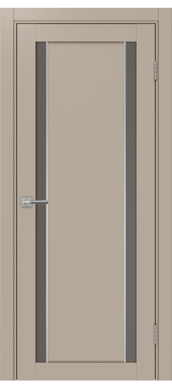 Межкомнатная дверь Турин_522АПС.212 молдинг алюм.хром.60  Мокко