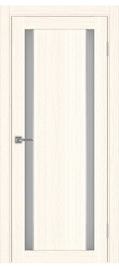 Межкомнатная дверь Турин_522АПС.212 молдинг алюм.хром.60  Ясень светлый