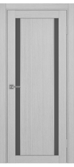 Межкомнатная дверь Турин_522АПС.212 молдинг алюм.хром.60  Дуб серый FL