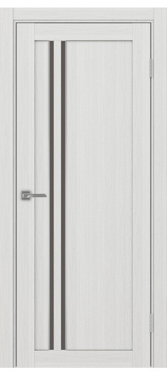 Межкомнатная дверь Турин_525АПС.121 молдинг алюм.хром.60  Ясень серебристый