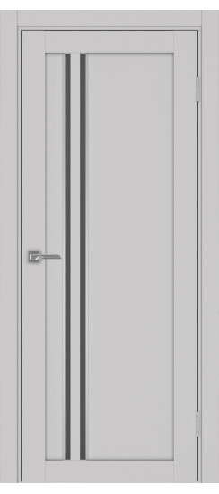 Межкомнатная дверь Турин_525АПС.121 молдинг алюм.хром.60  Пепельный