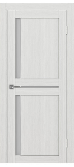 Межкомнатная дверь Турин_523АПС.221 молдинг алюм.хром.60  Ясень серебристый